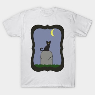 Spooky Halloween Cat T-Shirt